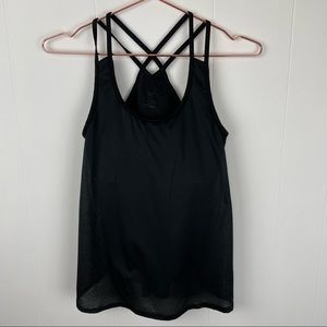 H&M Sport Athletic Yoga Athleisure Racerback Black Gym Tank Top